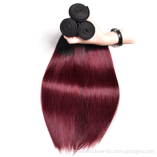 Dropship 1B/99J/27/30/Red/Blue/Grey silk straight hair bundles indian straight wave virgin hair wefts